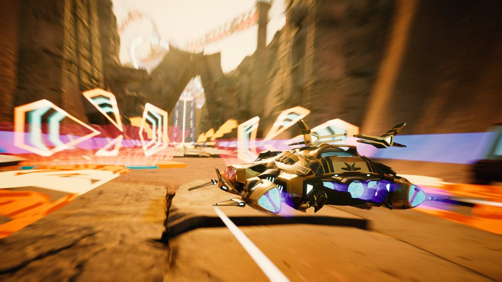 redout 2 review image yellow ship 